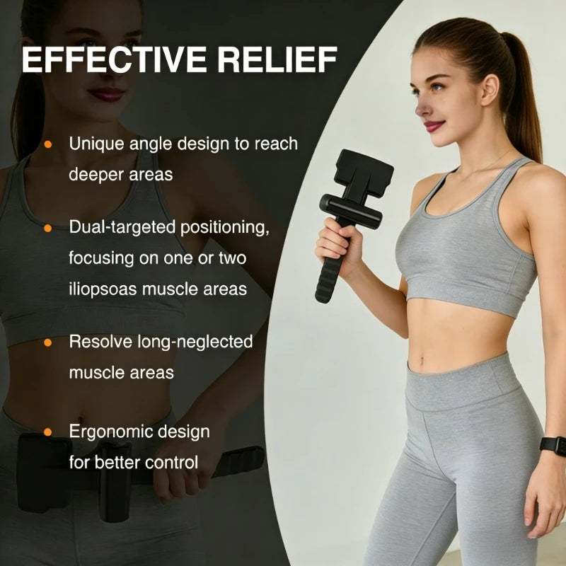 Iliopsoas Massage Hook Dual Point Targeting Deep Hip Muscles