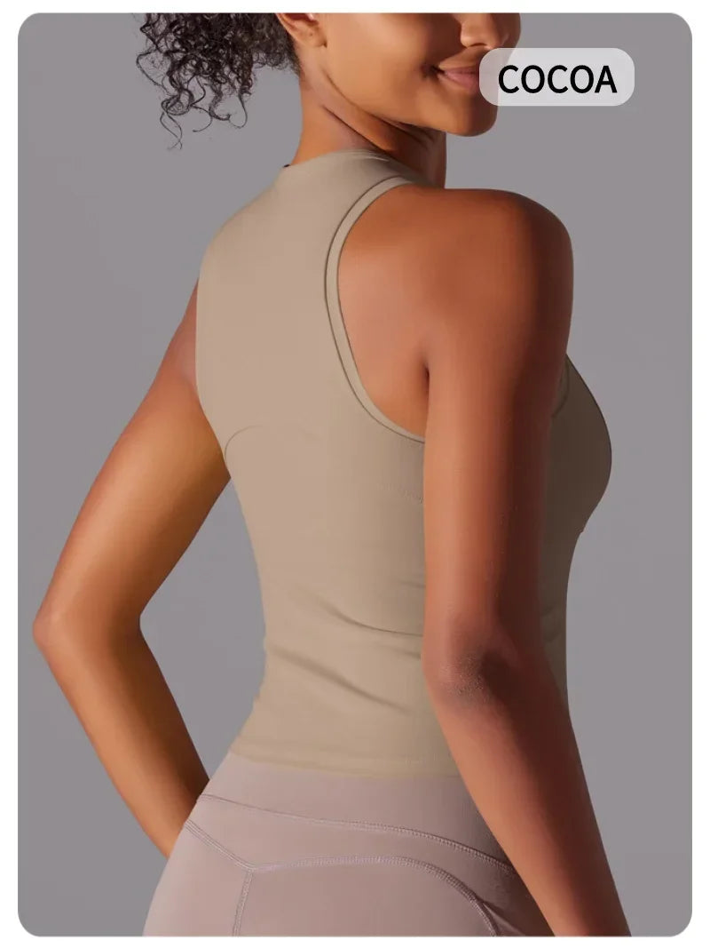 MIML Womens Nylon DoubleSided Sports Vest For Running And Yoga