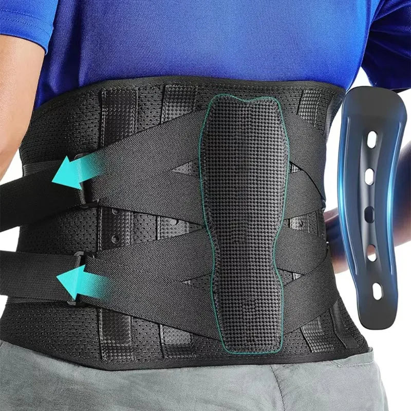 Adjustable Lumbar Support Back Brace For Unisex Back Pain Relief