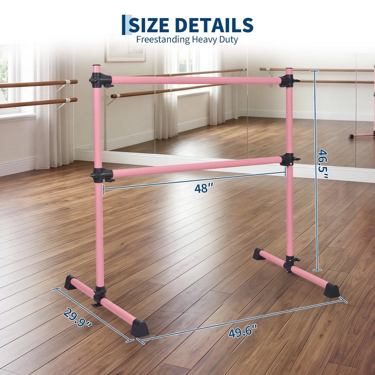 Freestanding Ballet Barre For Dance Practice And Pilates Stretching
