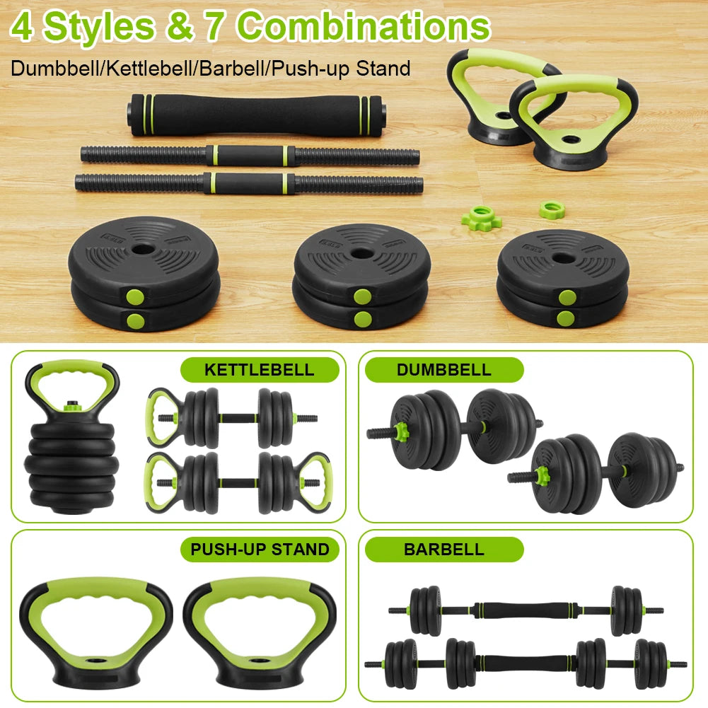 TWISTER.CK Adjustable Dumbbells 44/66/88 Lbs 4in1 Home Gym