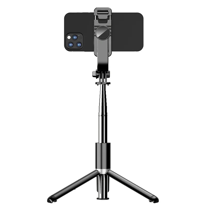 40-Inch Retractable Selfie Stick Floor Tripod With Wireless Remote