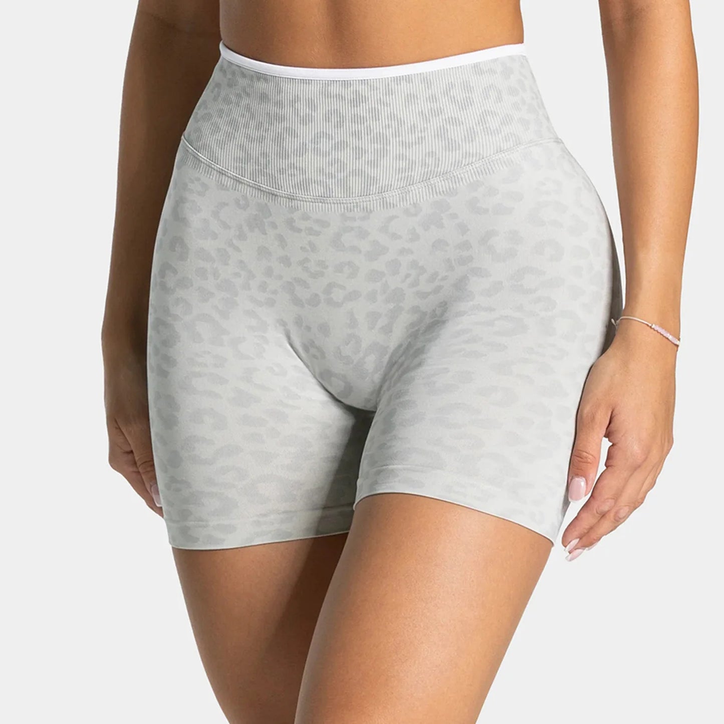 Everwanted Leopard Print Yoga Set Racerback Sports Bra High Waisted Leggings