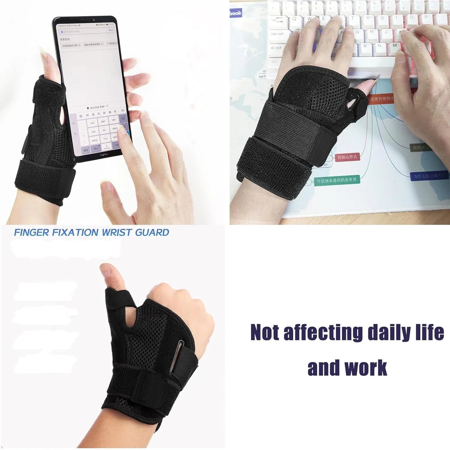 Thumb Splint Support Brace for Arthritis and Carpal Tunnel Breathable