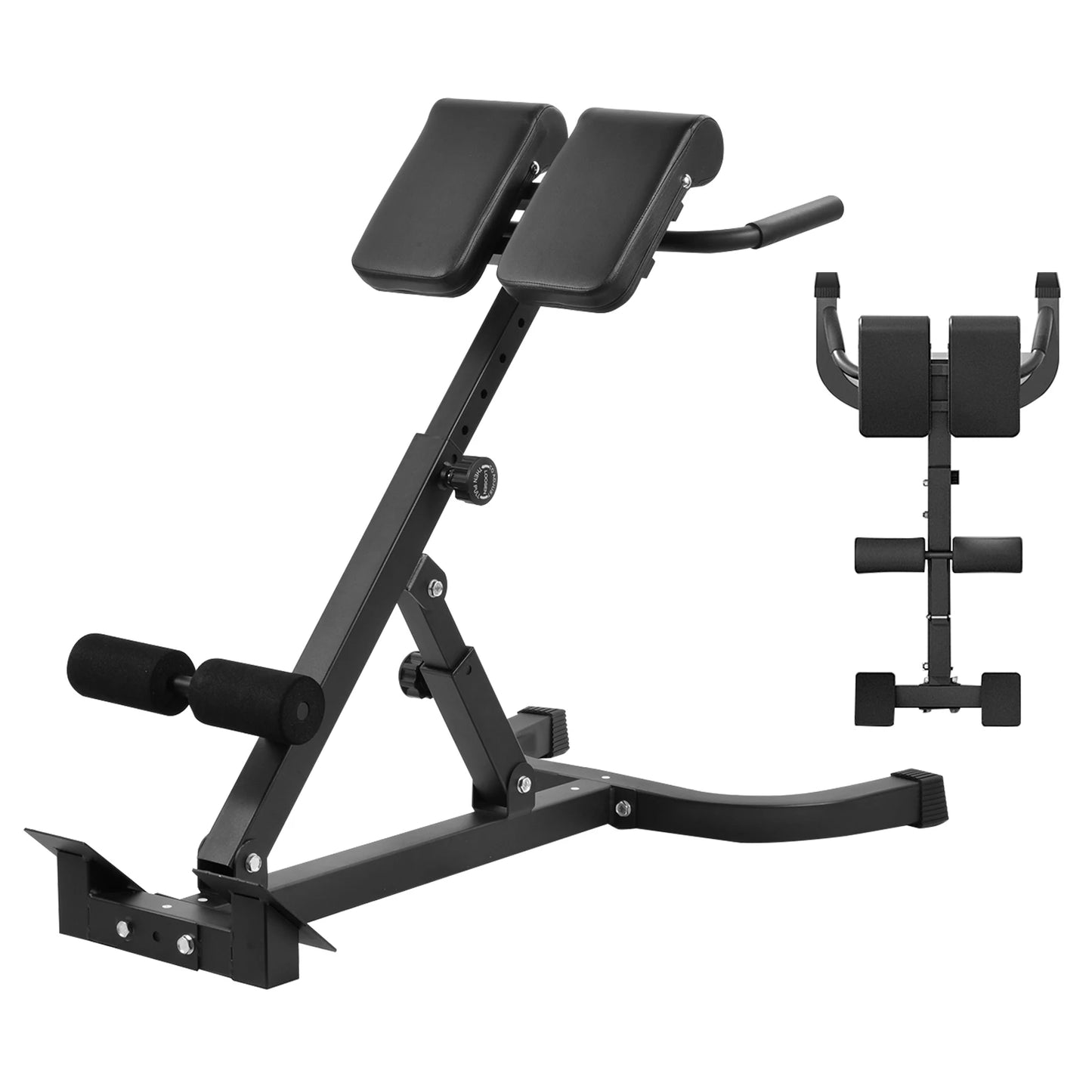 Roman Chair Back Extension Bench Folding Hyperextension For Lower Back