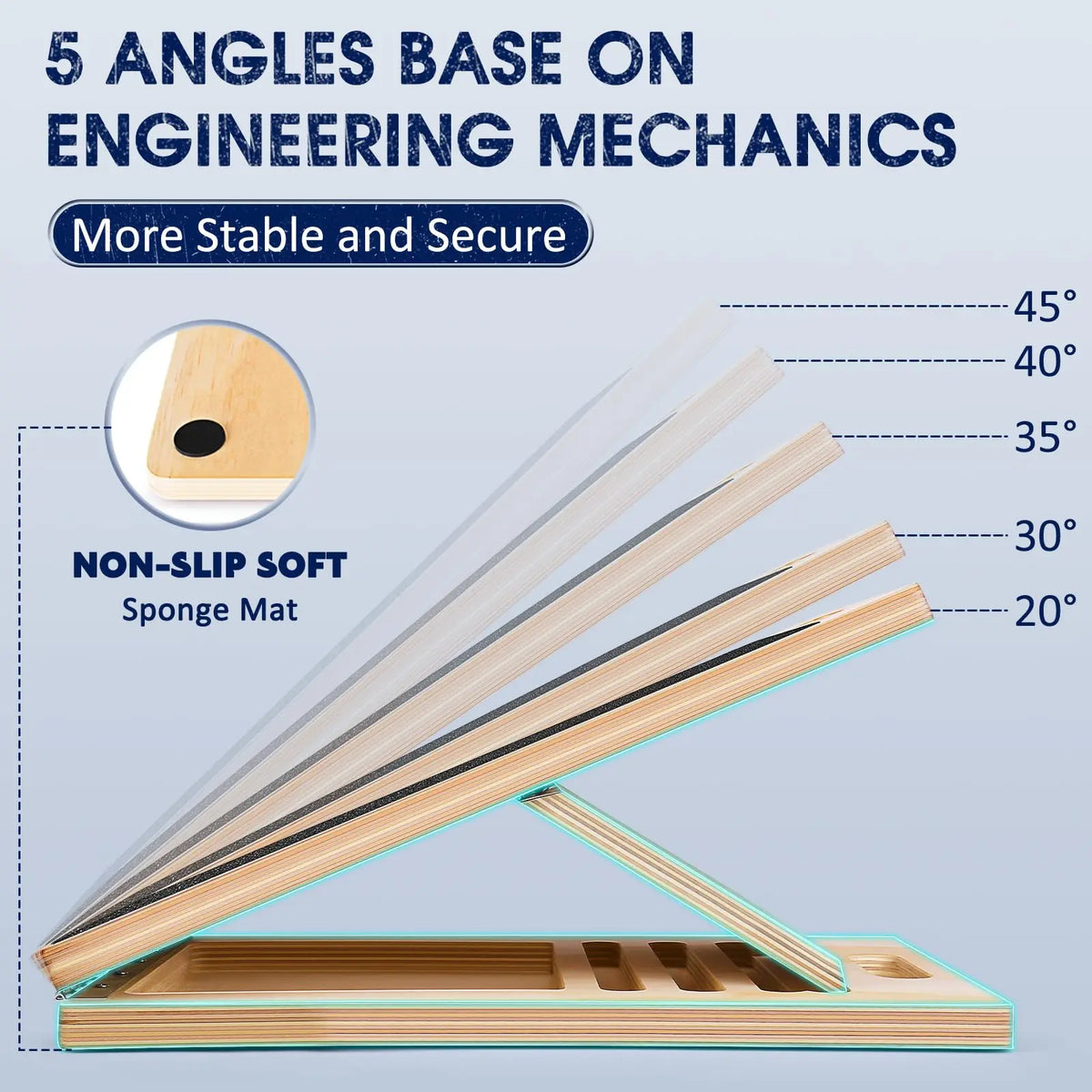 Adjustable Wooden Balance Board And Calf Stretch Slant Board