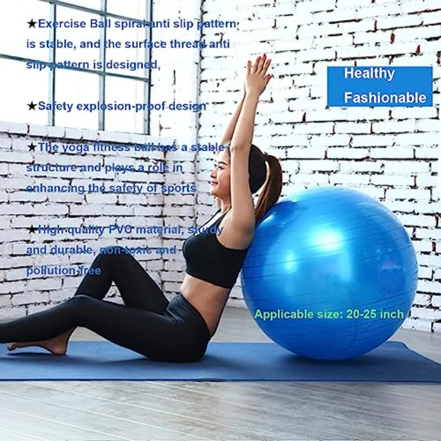 Explosion Proof Yoga Ball With Pump For Fitness And Balance
