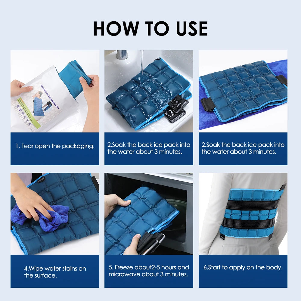 Hailicare Self Absorbent Ice Pack For Back Knee Leg Hot Cold Therapy