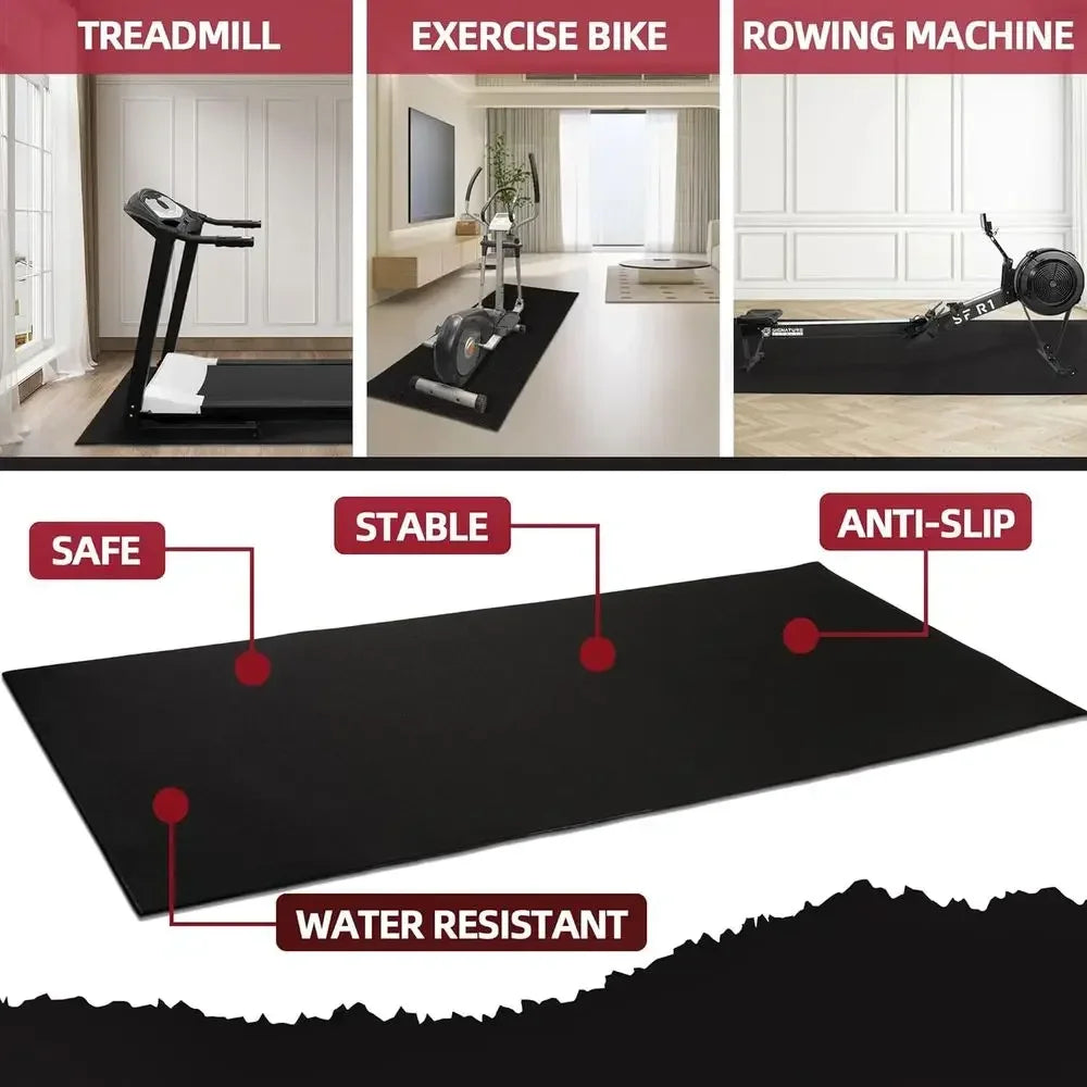 High Density Home Gym Treadmill And Exercise Bike Floor Mat