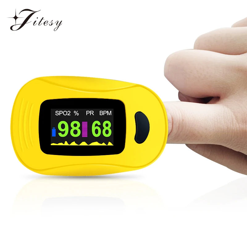 Jitesy Fingertip Pulse Oximeter SpO2 Blood Oxygen Saturation Monitor