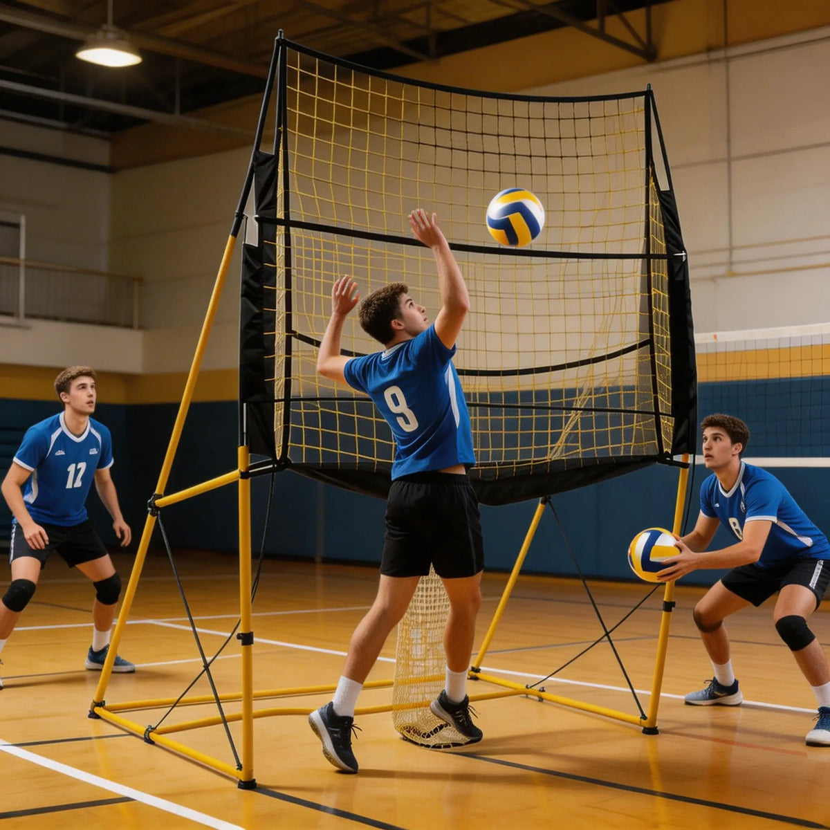 Adjustable Volleyball Training Net For Indoor Outdoor Skill Practice