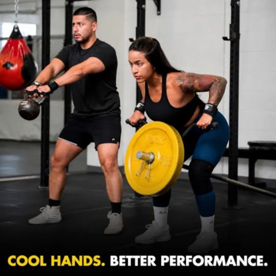 Ventilated Weight Lifting Gloves With Built In Wrist Wraps