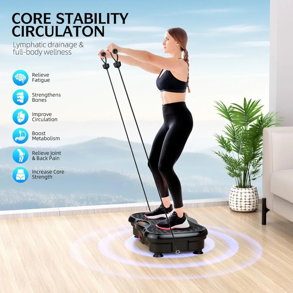 GMCXAX Vibration Plate Exercise Machine for Lymphatic Drainage and Weight Loss