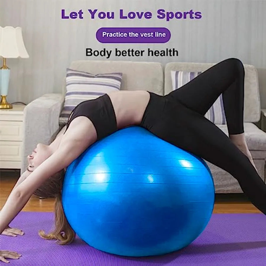 Explosion Proof Yoga Ball With Pump For Fitness And Balance