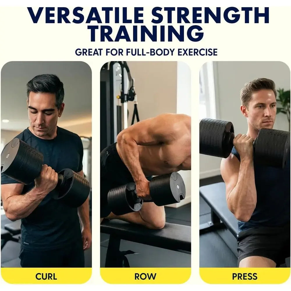 Adjustable Dumbbells Cast Iron Strength Training Home Gym Equipment