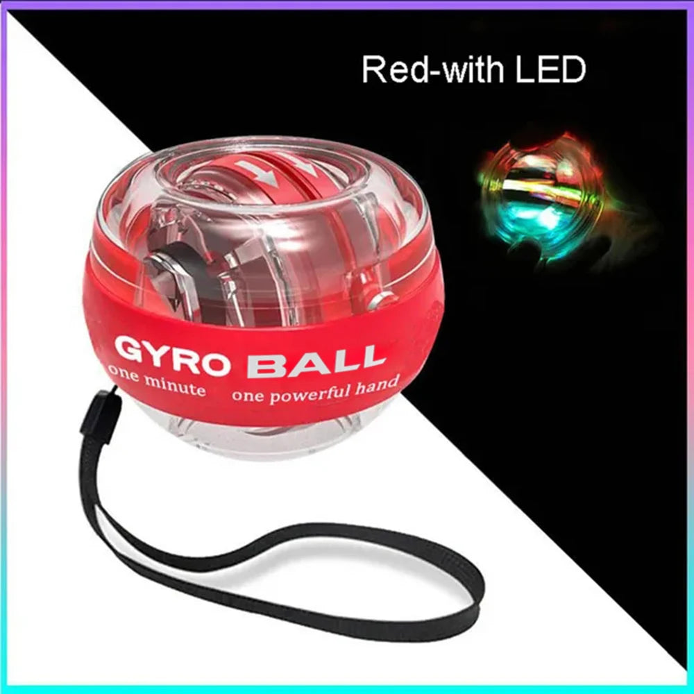 LED Wrist Power Trainer Ball Gyro Self-Starting Strengthener