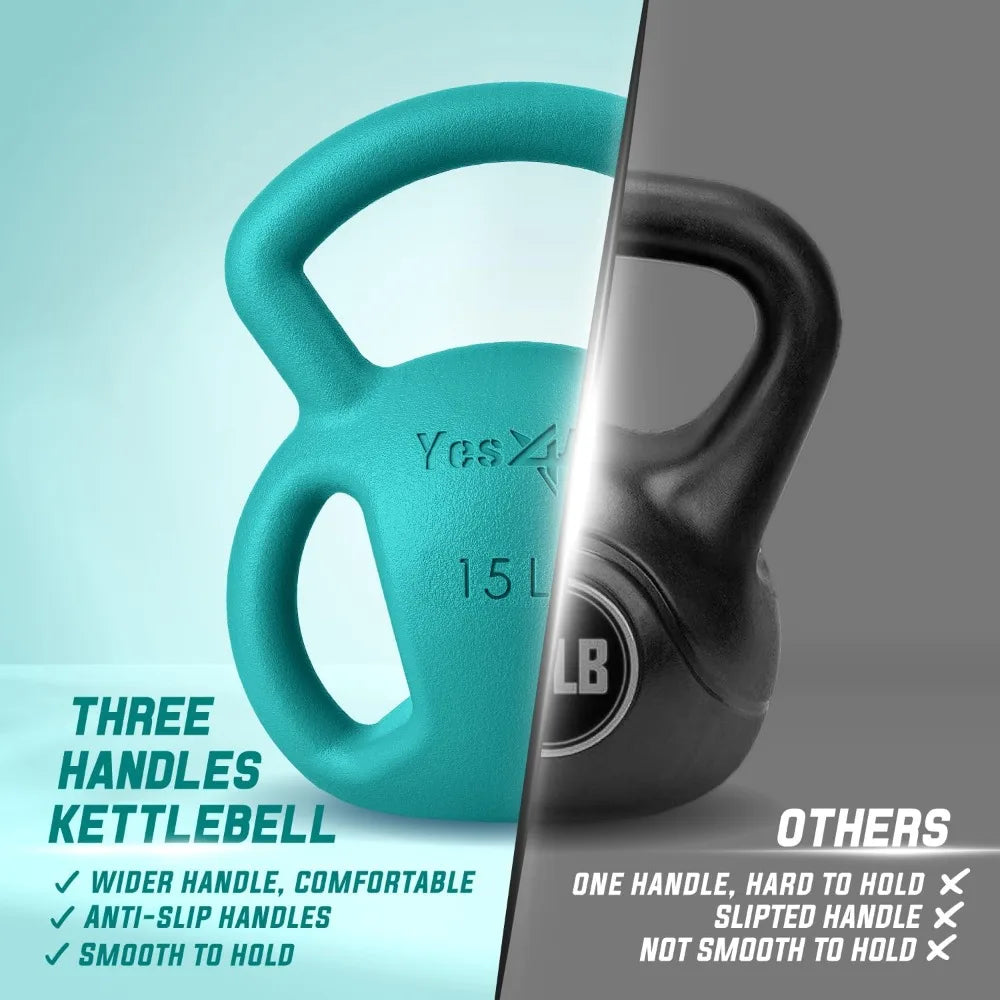 Yes4All Kettlebell For Strength Training With Wide Grip Handle Home Gym