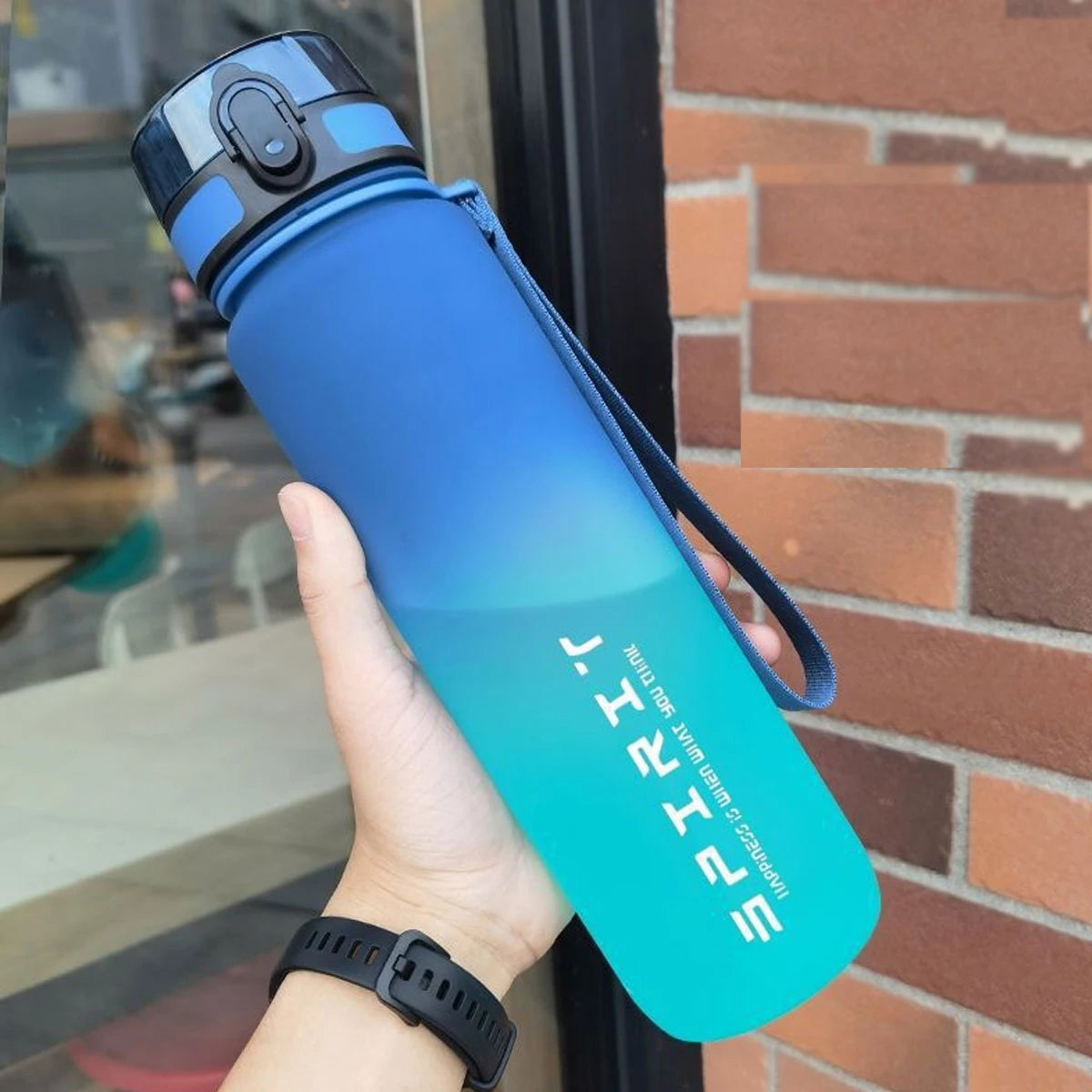 WIFEFUN Gradient Water Bottle Eco Friendly Outdoor Gym