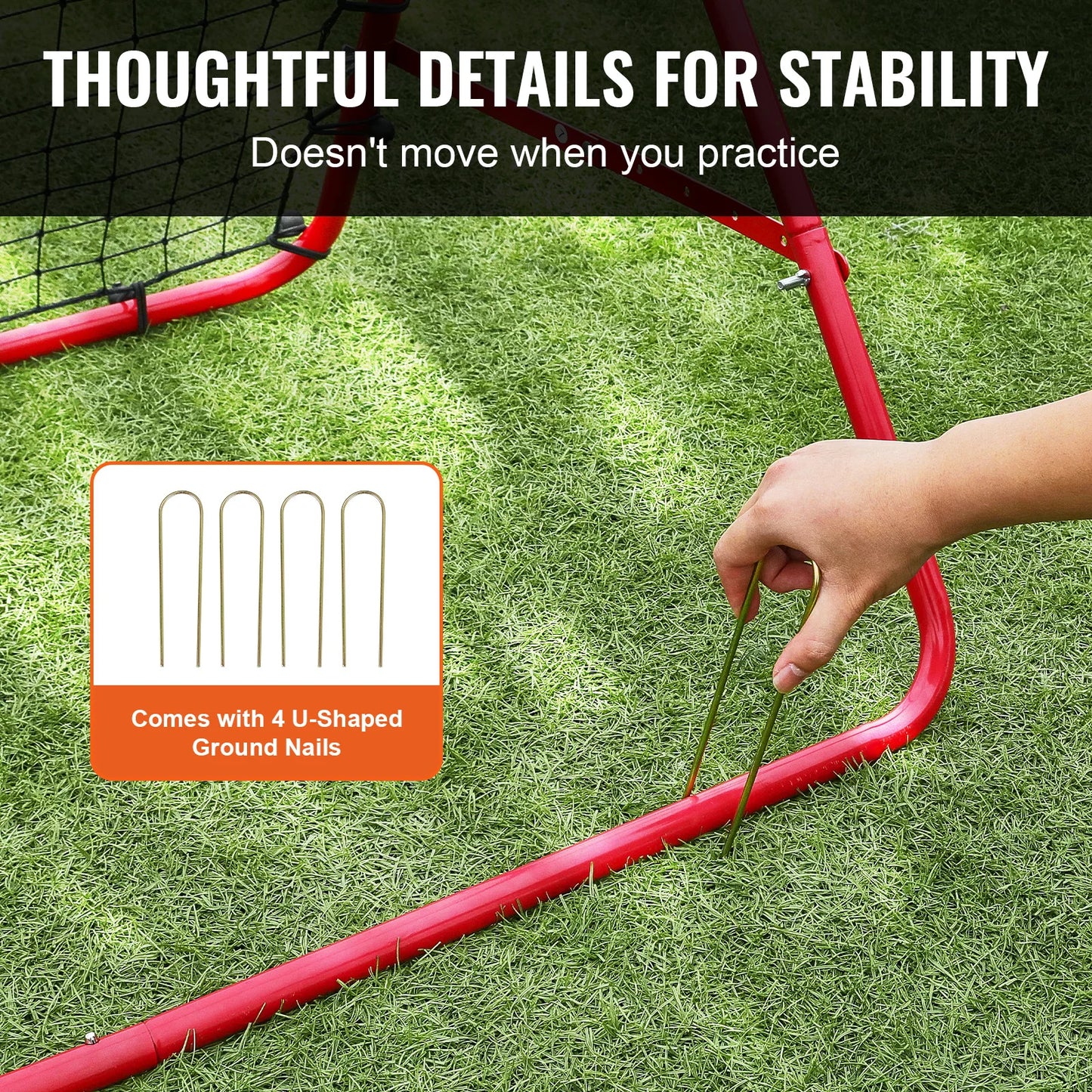 VEVOR Soccer Rebounder Net Portable Training For Football Practice