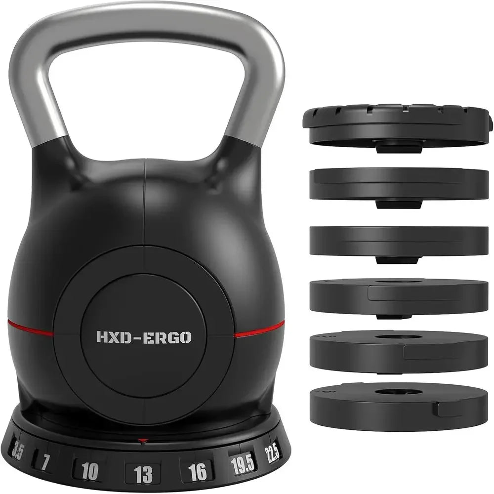 Ergonomic Adjustable Kettlebell Set For Home Strength Training Exercises