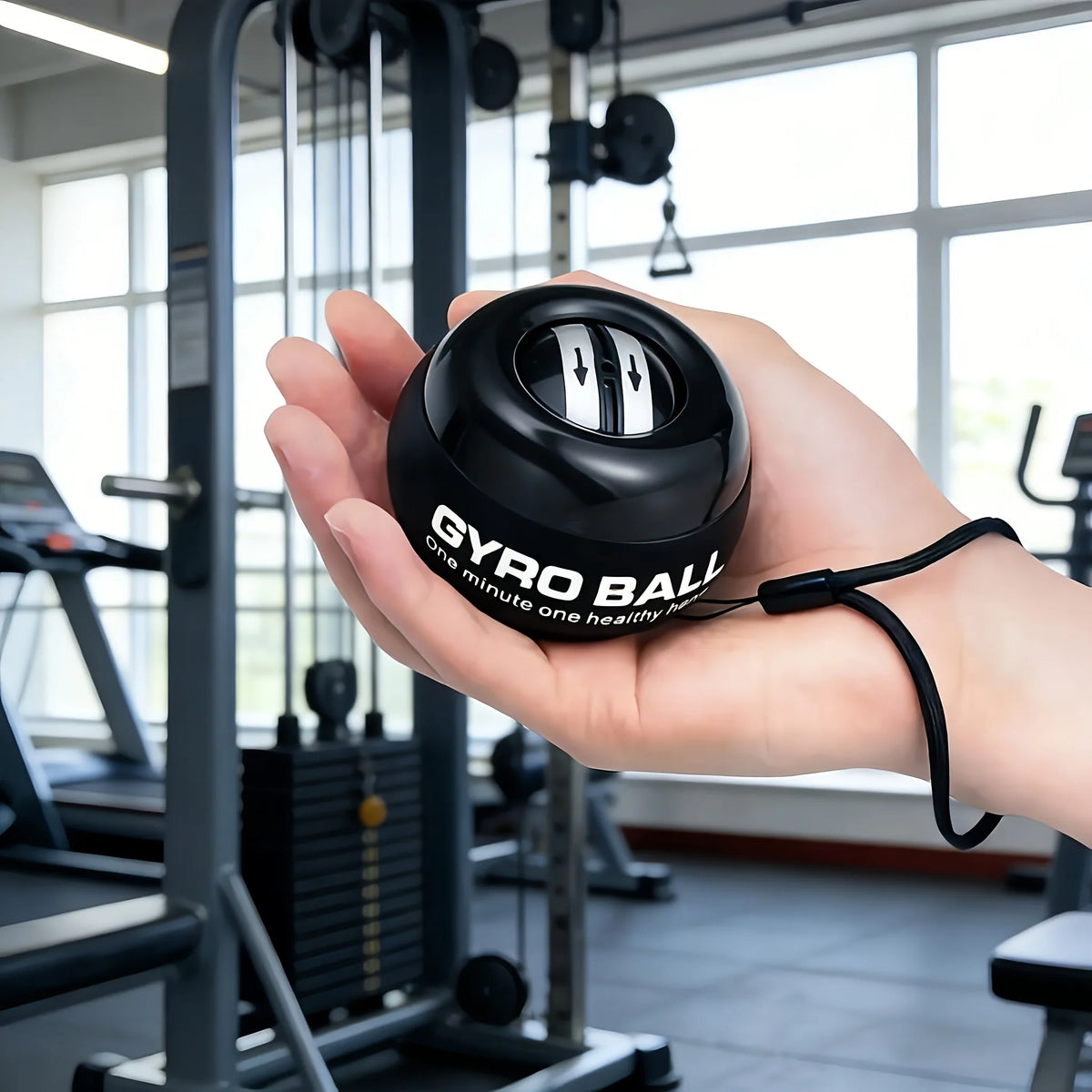Self-Starting Wrist Gyro Ball Strength Trainer For Hand And Forearm