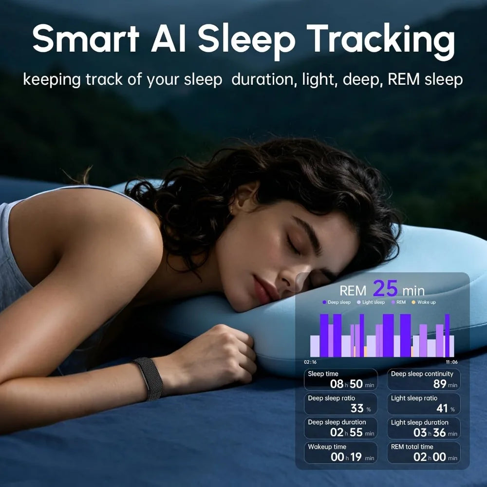 Fitness Bracelet Health Tracker With Heart Rate Sleep Monitoring Waterproof