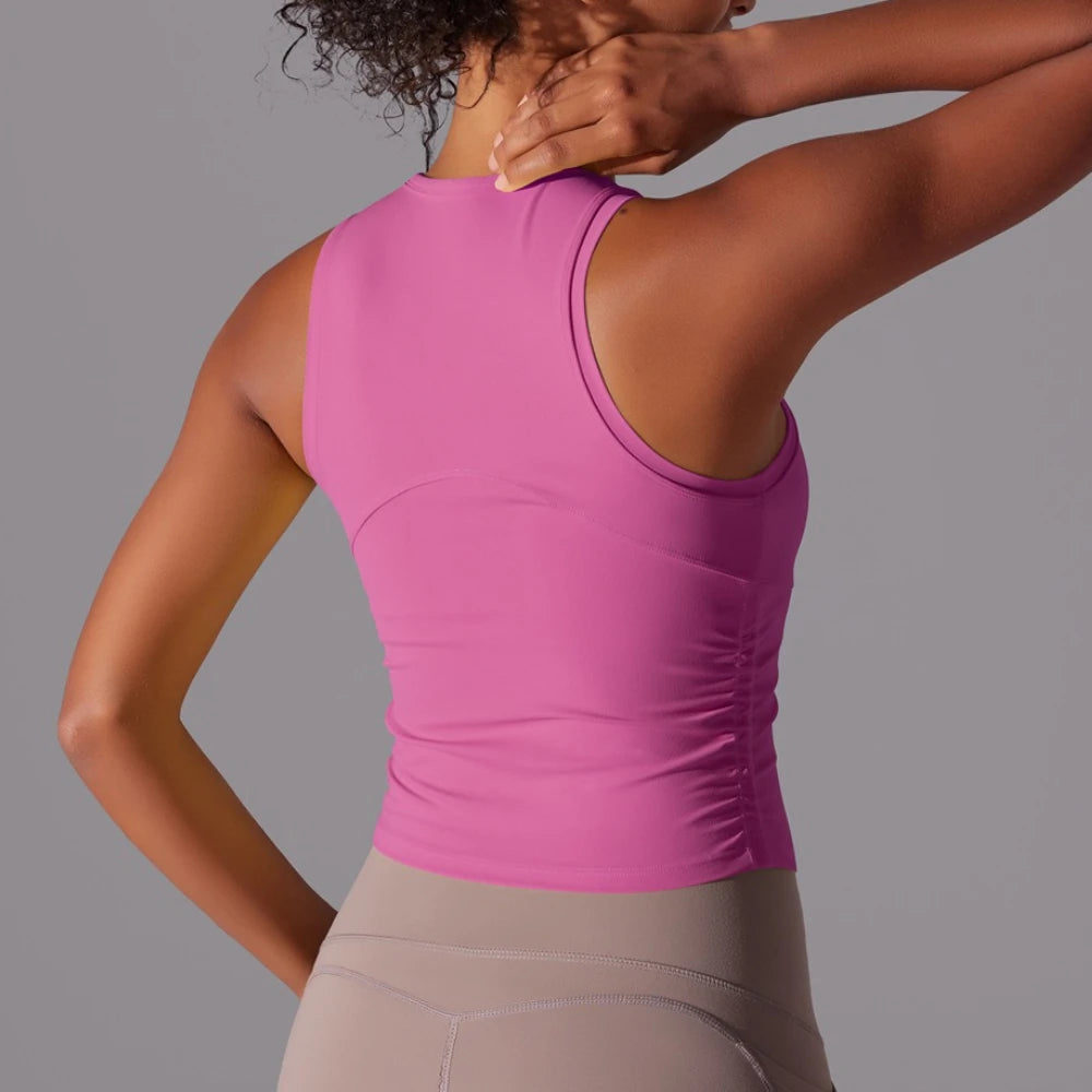 MIML Womens Nylon DoubleSided Sports Vest For Running And Yoga