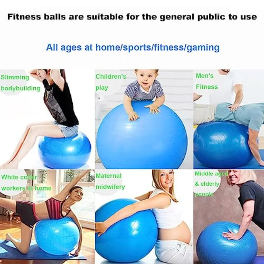 Explosion Proof Yoga Ball With Pump For Fitness And Balance