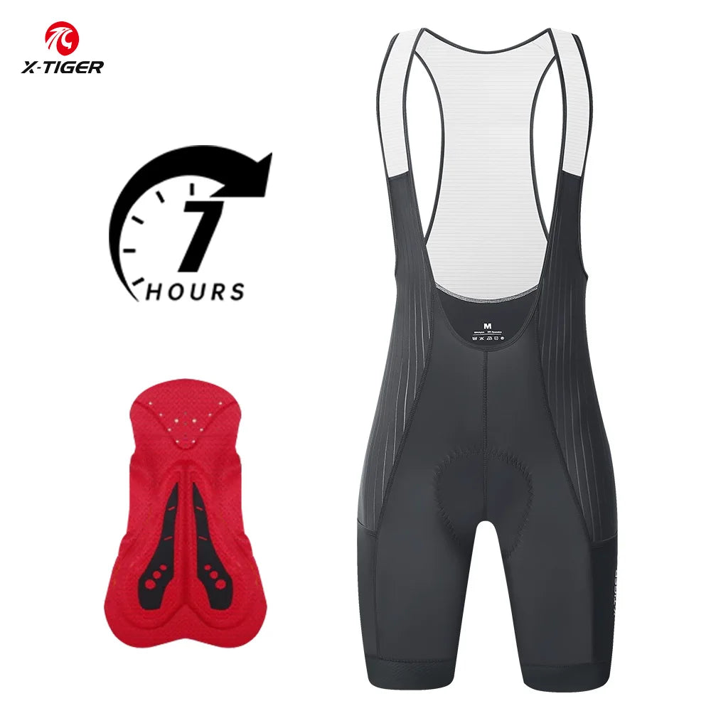 X-TIGER Men's Padded Cycling Shorts With Breathable Pockets For Comfort