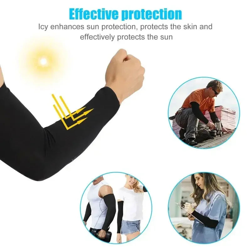 Cooling Arm Sleeve for Men and Women Ice Silk Protection