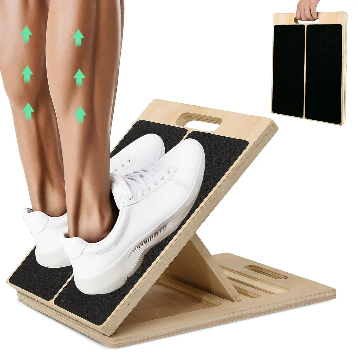 Adjustable Wooden Balance Board And Calf Stretch Slant Board