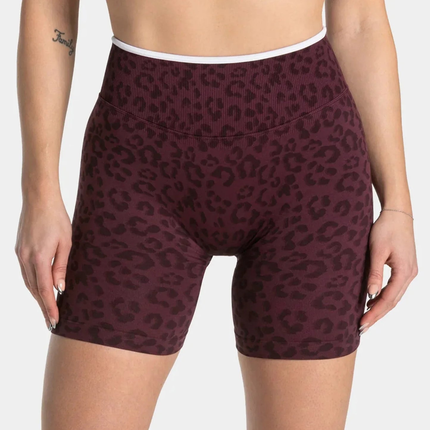 Everwanted Leopard Print Yoga Set Racerback Sports Bra High Waisted Leggings