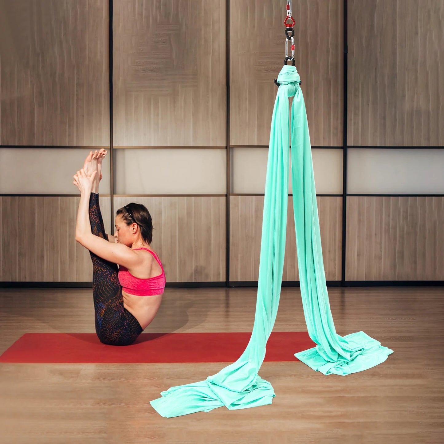 Aerial Yoga Hammock And Silk Ribbon For Dance Pilates Training