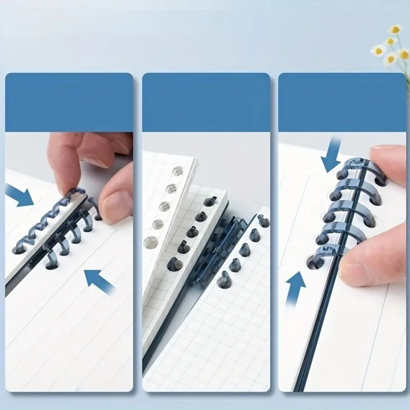 Refillable Spiral Notebook With Tearable Pages For Notes And Planning
