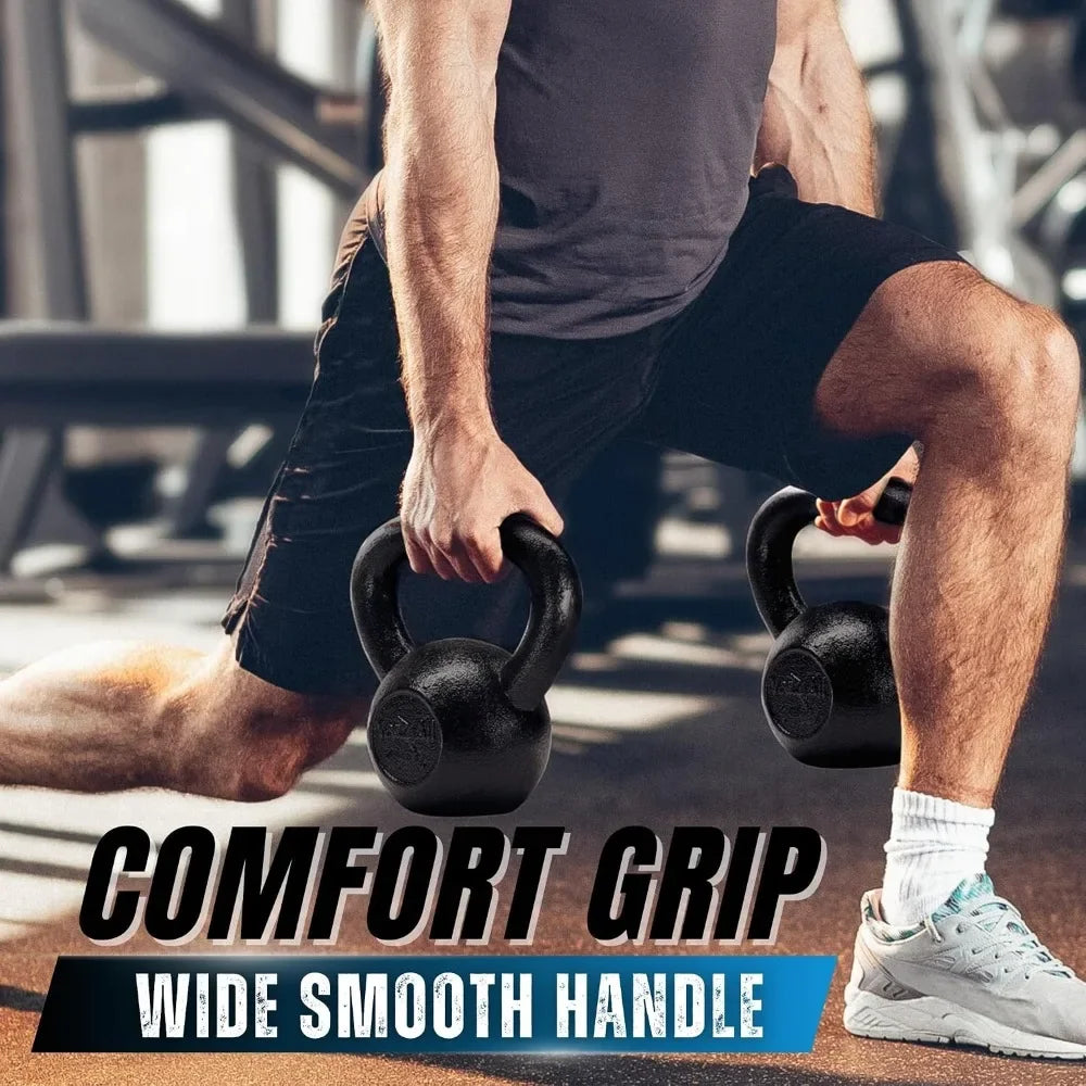 Kettlebell Sets Inc Cast Iron Kettlebell Set For Home Gym