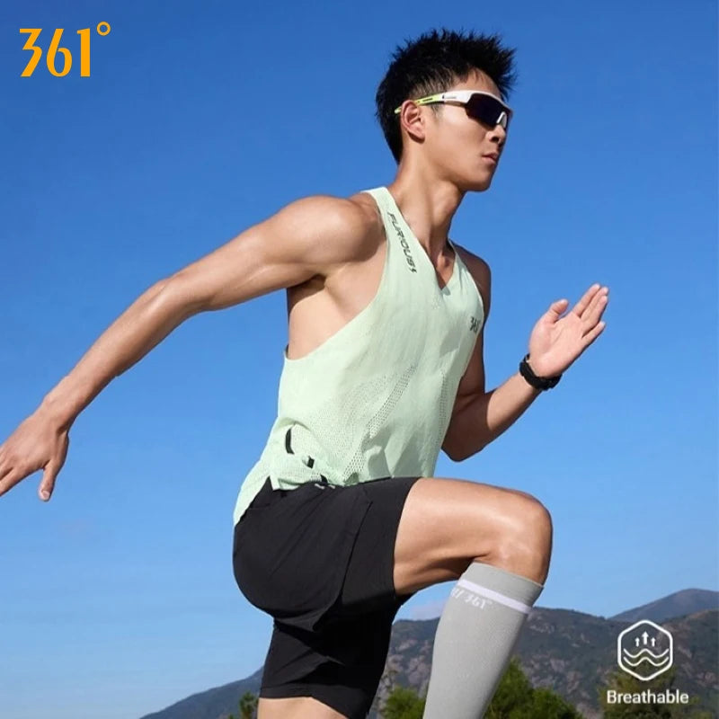 361 Furious Mens Sports Vest Slim Fit Fast Dry Breathable