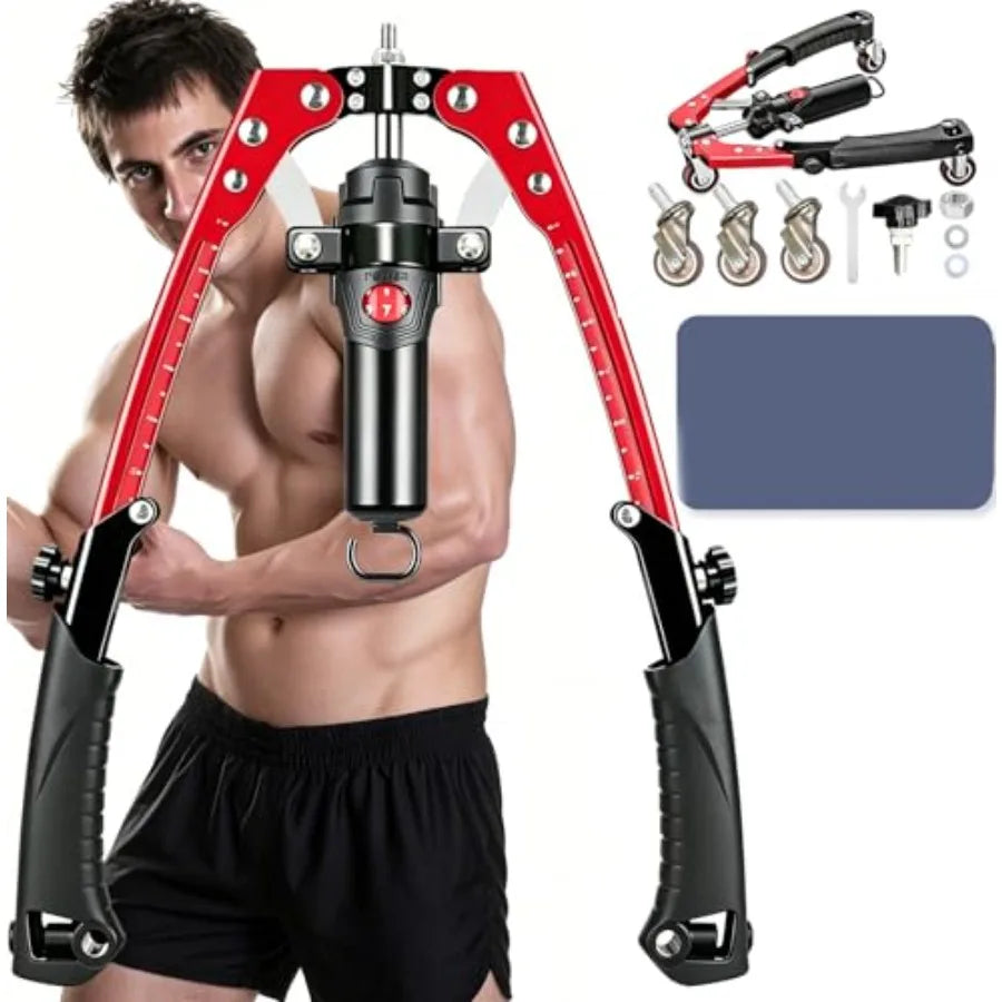 3-In-1 Twister Arm Trainer With Ab Roller Wheel Hydraulic Resistance