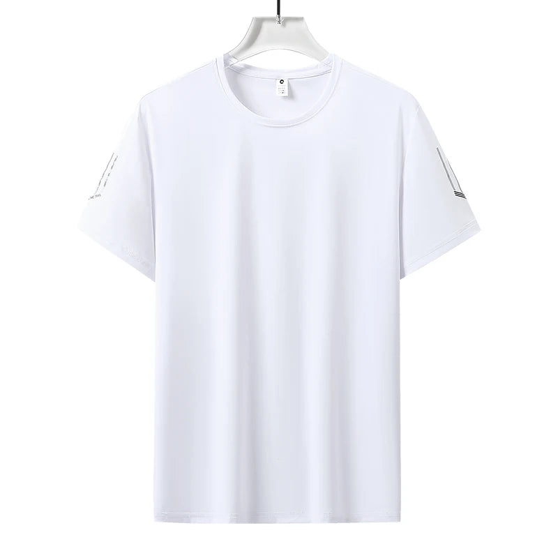 Unisex Quick Dry Ice Silk T Shirt Polyester Breathable Sports Top
