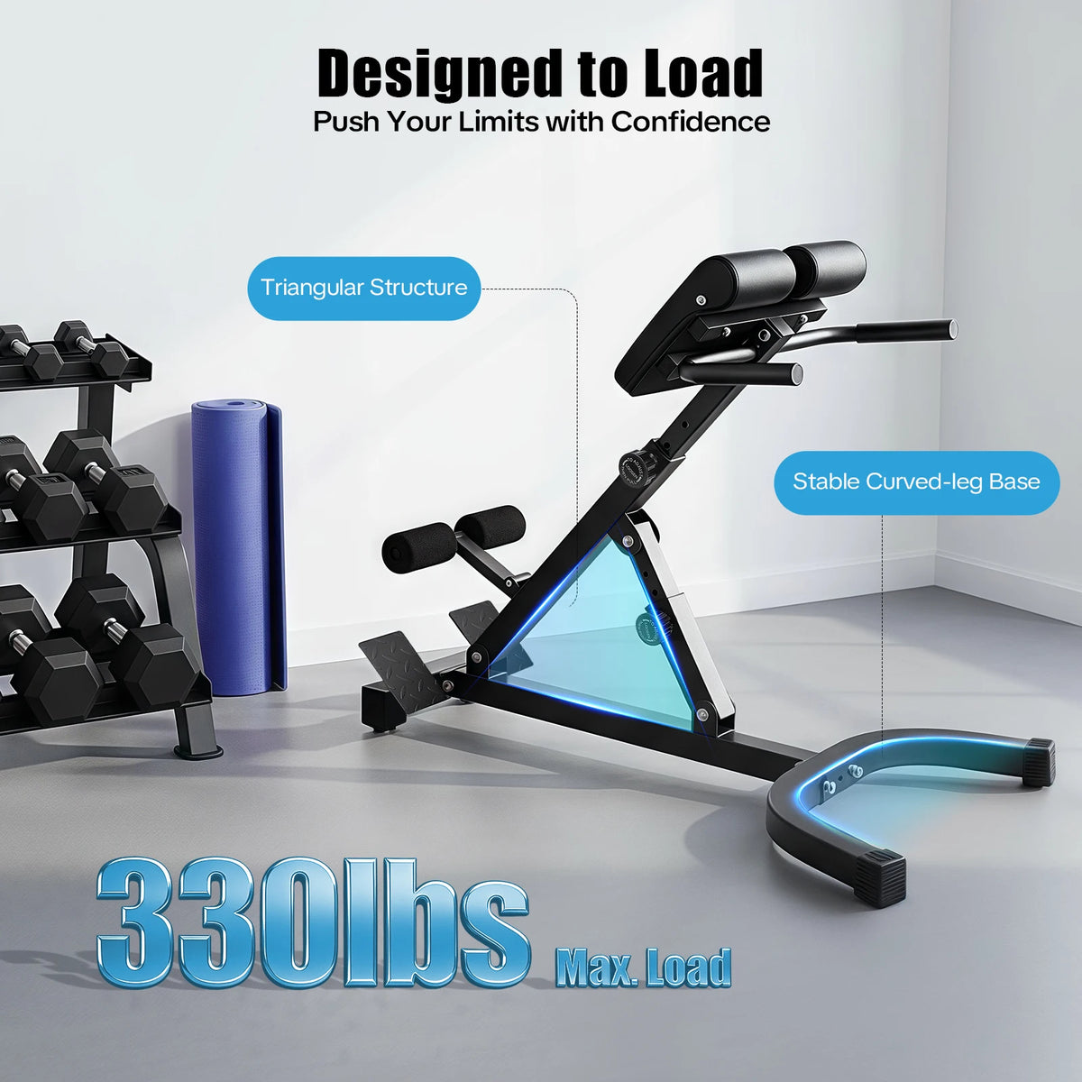Adjustable Multi-Function Strength Training Bench For Home Gym