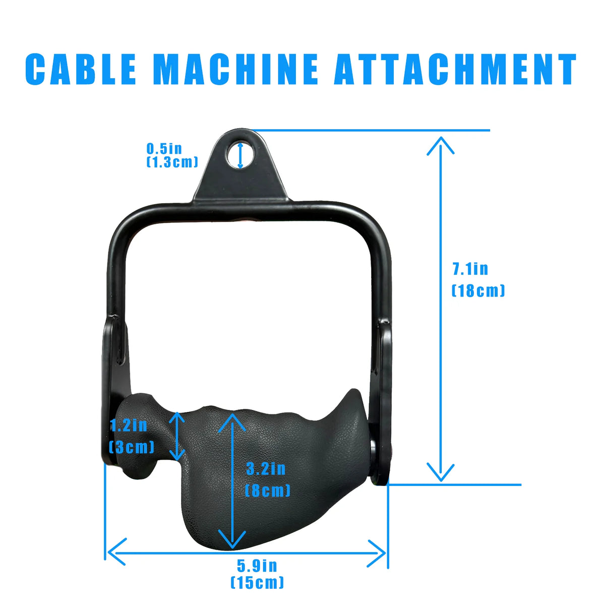 MARSAFIT Cable Machine Lat Pulldown Bar And Tricep Rope Attachment