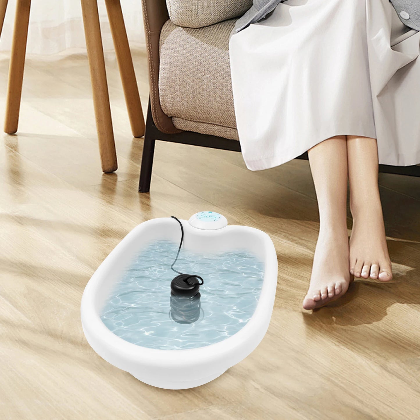 Bymaocar Foot Bath Spa Machine With Basin For Detox Circulation