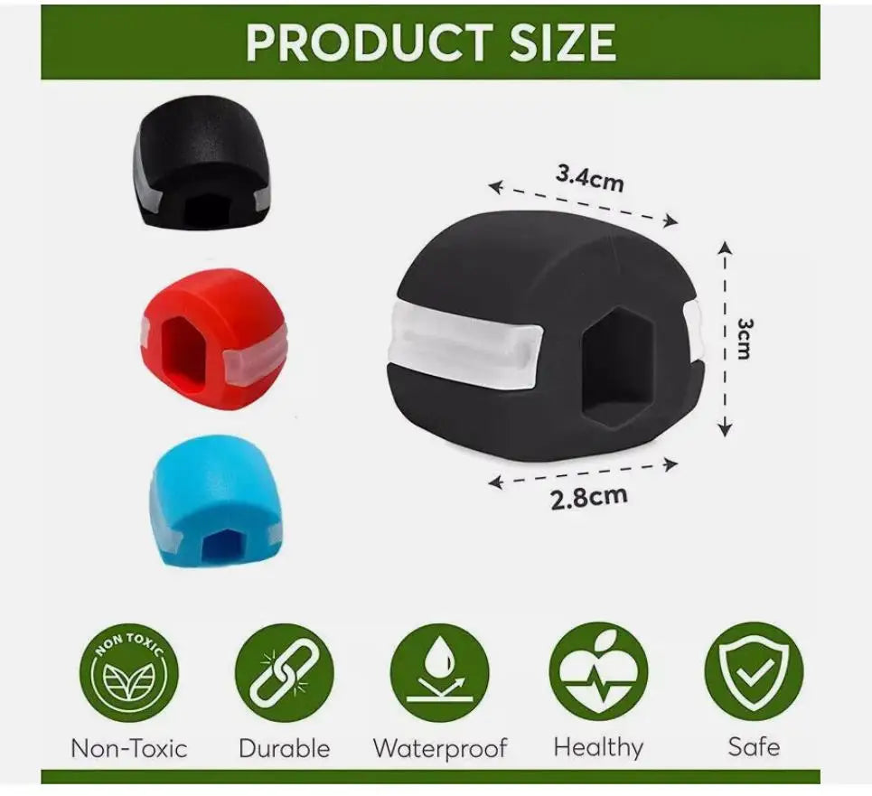 Face Masseter Jawline Trainer Balls 3 Pack Facial Muscle Exerciser