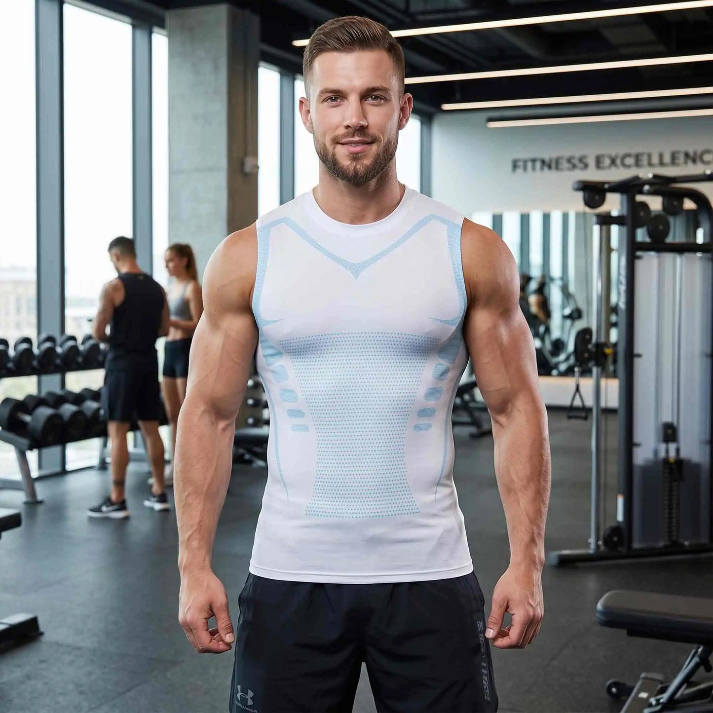 Men's 2-Pack Quick Dry Sleeveless Tank Top Set For Gym