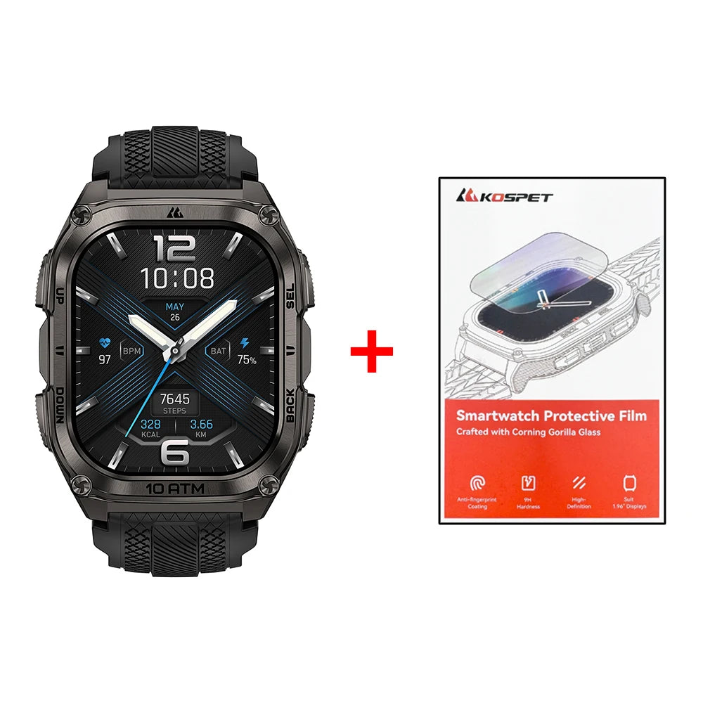 KOSPET Tank M4 Smartwatch With GPS Offline Maps 10ATM