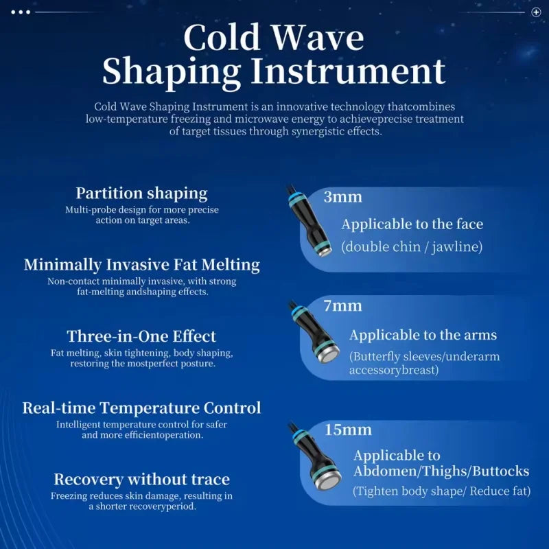 Onda Ice-Microwave Skin Tightening Machine 2.45GHz For Contouring