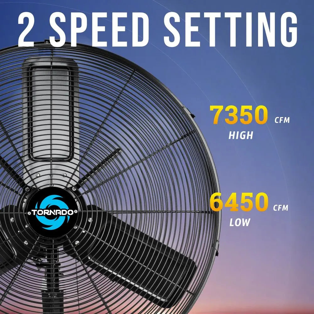 XMSJ IPX4 Water Resistant High Velocity Wall Mount Fan
