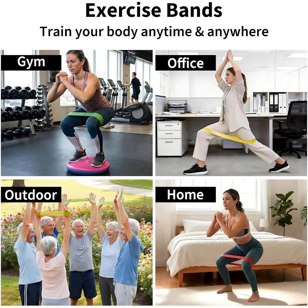 TPE Resistance Bands Set For Strength Training And Stretching