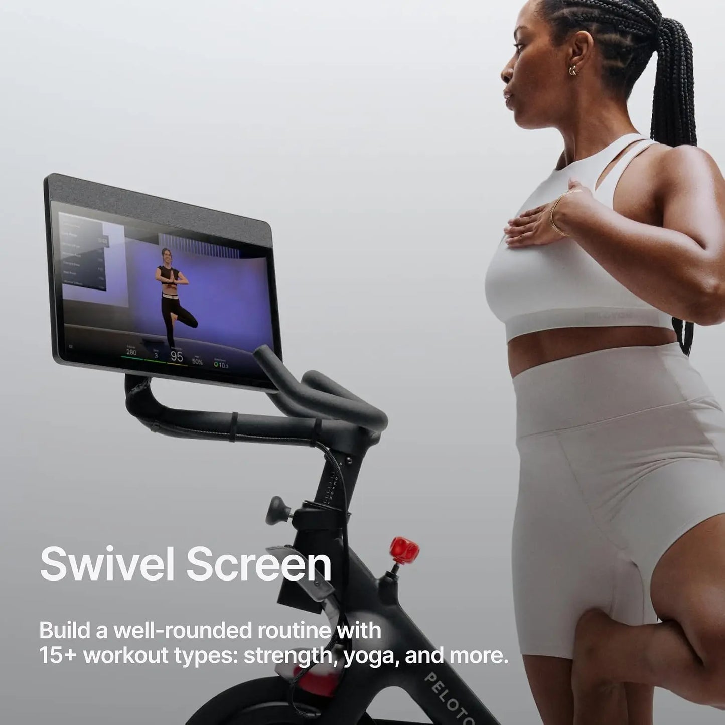 Peloton Indoor Stationary Bike For Home Cardio And Strength Workouts