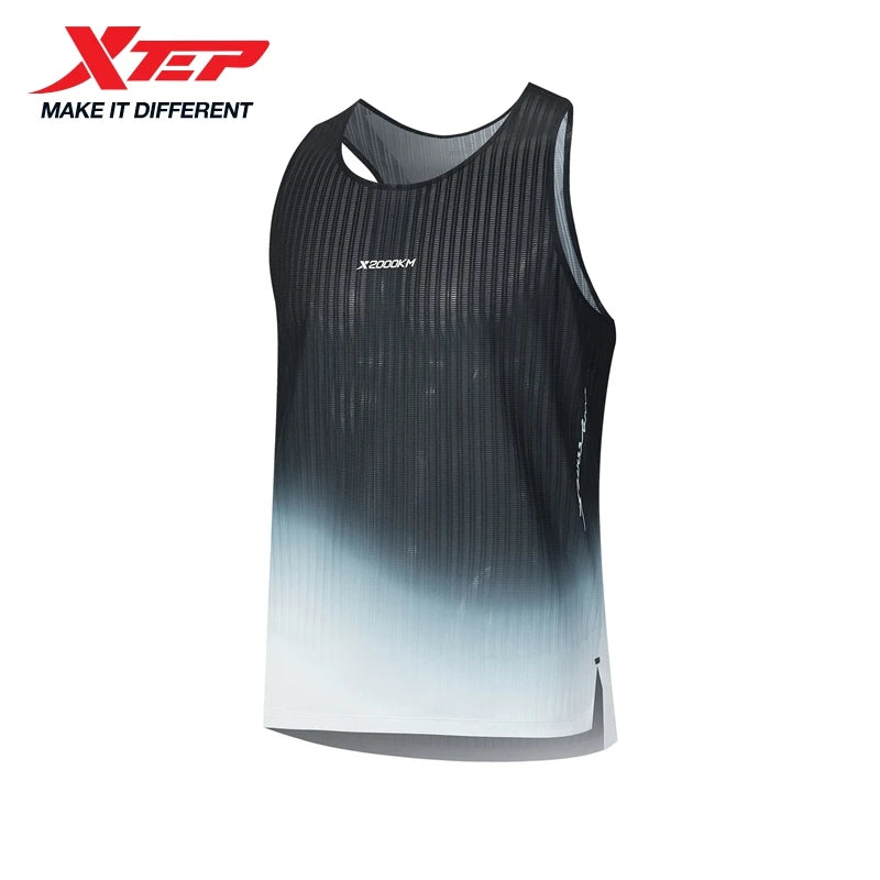 Xtep 2000km Pro Vest Men Quick Dry Breathable Running Suit