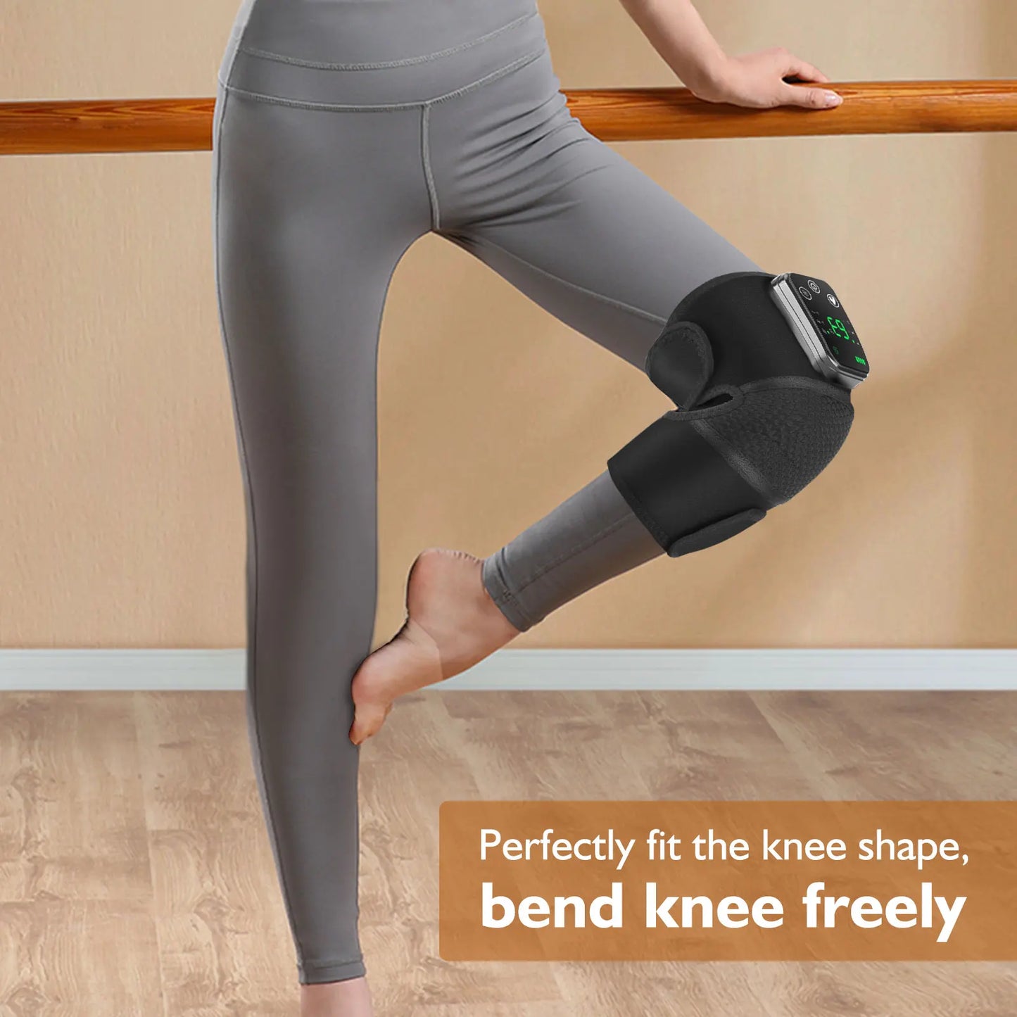 Hailicare Cordless 3 in 1 Thermal Knee Pad With Vibration Massager